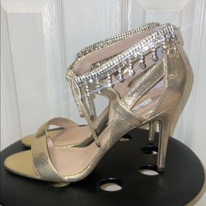 Gold Dress Sandals Size 10